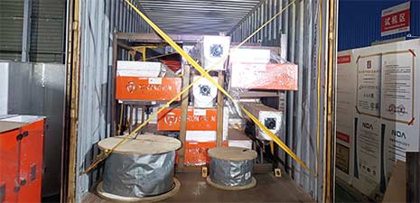 強福時產10噸全自動顆粒飼料生產線發貨非洲