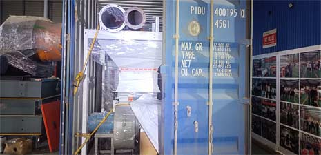 強福機械32型部分飼料顆粒生產(chǎn)線發(fā)往秘魯