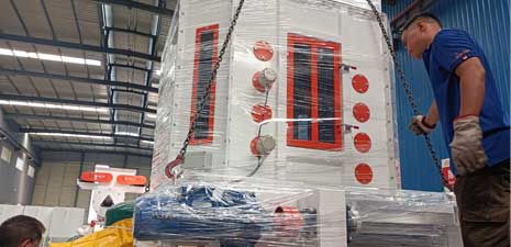 ?強福機械5噸/時飼料顆粒生產(chǎn)線發(fā)往青海