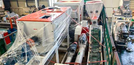 強福機械320成套飼料顆粒生產線發往湖北