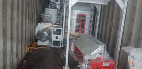 強福機械320型飼料顆粒生產成套設備發(fā)往非洲