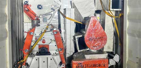 強福生產機械320型成套顆粒線設備發往阿曼