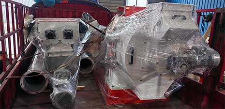 強福機械42型草顆粒飼料線發(fā)往新疆