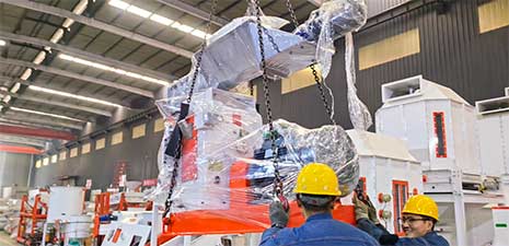 強福機械35型飼料顆粒生產(chǎn)線發(fā)往安徽