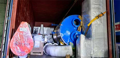 強福機械250型飼料顆粒線制粒冷卻工段鍋爐發貨秘魯