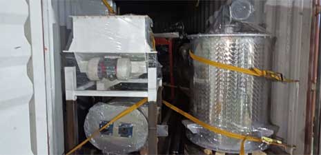 強福機械濕法135水產寵物膨化設備發往希臘